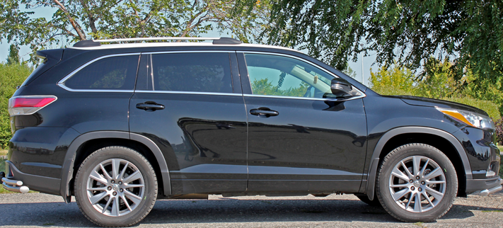 Рейлинги для Toyota Highlander (2013-2019) Чёрный купить недорого с доставкой в Курган