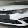 Защита радиатора "Standart" Kia Optima (2018-2020) чёрная купить недорого с доставкой в Курган