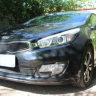 Защита радиатора "Standart" Kia Pro Ceed (2012-2016) верх, чёрная купить недорого с доставкой в Курган