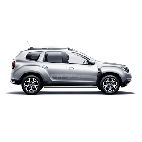 Защита порогов прямая d63мм ШАГРЕНЬ (ППК) RENAULT Duster (2021-н.в.) купить недорого с доставкой в Курган