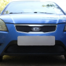Защита радиатора "Standart" Kia Rio (2009-2011) верх, чёрная купить недорого с доставкой в Курган