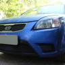 Защита радиатора "Standart" Kia Rio (2009-2011) верх, чёрная купить недорого с доставкой в Курган