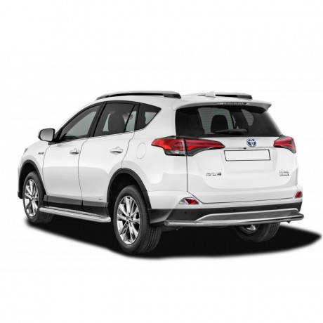 Защита заднего бампера «Труба» (d51) для Toyota RAV4 рестайлинг, (2015-н.в.)(Окрашенное) купить недорого с доставкой в Курган