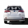 Защита заднего бампера «Уголки двойные» (d51/40) для Toyota RAV4 рестайлинг, (2015-н.в.)(Окрашенное) купить недорого с доставкой в Курган