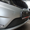 Защита радиатора "Standart" Kia Rio (2012-2015) верх, чёрная купить недорого с доставкой в Курган