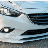 Сплиттер переднего бампера под клыки №2 "Lite Style" для Mazda 6 (2013-н.в.) купить недорого с доставкой в Курган