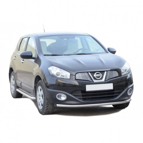 Защита переднего бампера «Труба» (d51) для Nissan Qashqai (2010-2014)(Окрашенное) купить недорого с доставкой в Курган