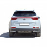 Защита заднего бампера «Уголки» (d51) для Kia Sportage (2016-н.в.)(Окрашенное) купить недорого с доставкой в Курган