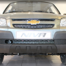 Защита радиатора "Standart" B@3 2123 "Chevrolet Niv@" чёрная купить недорого с доставкой в Курган