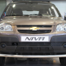 Защита радиатора "Standart" B@3 2123 "Chevrolet Niv@" чёрная купить недорого с доставкой в Курган