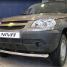 Защита радиатора "Standart" B@3 2123 "Chevrolet Niv@" чёрная купить недорого с доставкой в Курган
