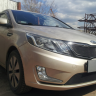 Защита радиатора "Standart" Kia Rio Premium (2012-2015) верх, чёрная купить недорого с доставкой в Курган