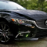 Клыки (накладки) переднего бампера "SkyActivSport" var №3 для Mazda 6 (2015-н.в.) купить недорого с доставкой в Курган