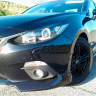 Накладки на фары (реснички) "Самурай" для Mazda 3 (2013-2019) (фара 3 лампочки) купить недорого с доставкой в Курган