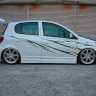 Накладки на пороги "Zero Fighter" Toyota Vitz купить недорого с доставкой в Курган