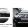 защита радиатора "standart" l@da x-ray, XR@Y cross верх, чёрная купить недорого с доставкой в Курган