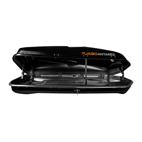 Автобокс YUAGO ANTARES (тиснение) (EuroLock), черный, 580л купить недорого с доставкой в Курган