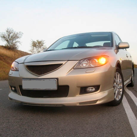 Накладка (юбка) переднего бампера для Mazda 3 седан (2003-2009) купить недорого с доставкой в Курган