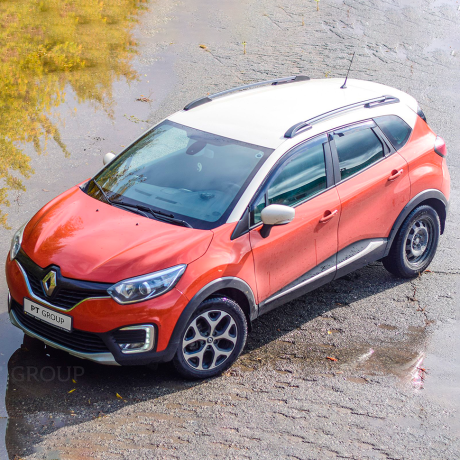 Рейлинги (Серебристый Муар) RENAULT Kaptur (2016-н.в.) купить недорого с доставкой в Курган