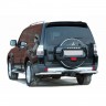 Защита заднего бампера «Уголки» (d63,5) для Mitsubishi Pajero IV (2006-2015)(Окрашенное) купить недорого с доставкой в Курган