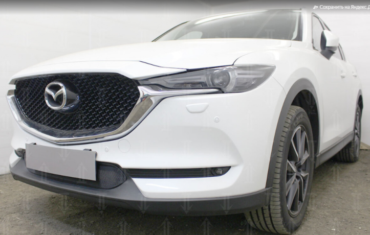 Защита радиатора "Standart" Mazda CX-5 (2016-н.в.) чёрная купить недорого с доставкой в Курган