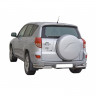 Защита заднего бампера «Уголки двойные» (d76) для Toyota RAV4 (2006-2012)(Окрашенное) купить недорого с доставкой в Курган