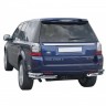 Защита заднего бампера «Уголки двойные» (d63.5) для Land Rover Freelander 2 (2012-2014)(Окрашенное) купить недорого с доставкой в Курган