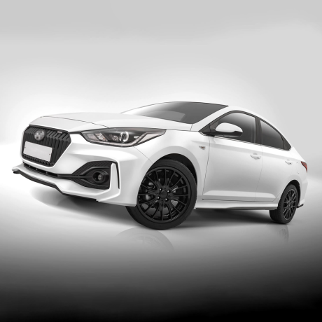 Бампер передний "Quant" для Hyundai Solaris (2017-2020) купить недорого с доставкой в Курган