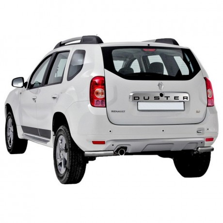 Защита заднего бампера «Уголки» (d63,5) для Renault Duster (2011-2015)(Окрашенное) купить недорого с доставкой в Курган
