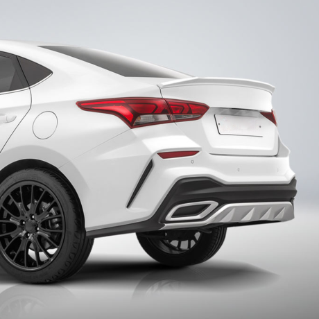 Бампер задний "Quant" для Hyundai Solaris (2017-2020) купить недорого с доставкой в Курган
