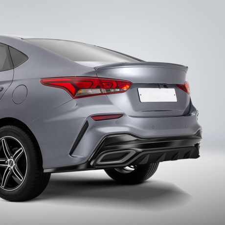 Бампер задний "Quant" для Hyundai Solaris (2017-2020) купить недорого с доставкой в Курган