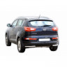 Защита заднего бампера «Уголки» (d51) для Kia Sportage (2010-2015)(Окрашенное) купить недорого с доставкой в Курган