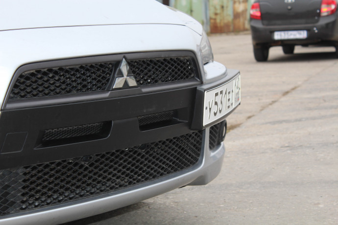 Воздуховоды радиатора в передний бампер (Цельные) var №2 для Mitsubishi Lancer X (2007-2010) купить недорого с доставкой в Курган