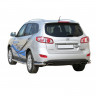 Защита порогов с алюминиевым листом (d63,5) для Hyundai Santa Fe (2010-2012)(Окрашенное) купить недорого с доставкой в Курган