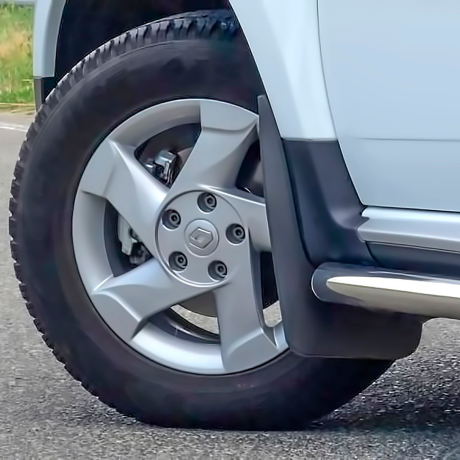 Брызговики ПЕРЕДНИЕ (2 шт) широкие Renault Duster (2012-2020 г.в.) купить недорого с доставкой в Курган