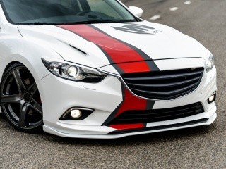 Сплиттер передний под стандартный бампер для Mazda 6 (2013-н.в.) купить недорого с доставкой в Курган