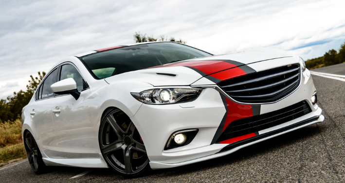 Сплиттер передний под стандартный бампер для Mazda 6 (2013-н.в.) купить недорого с доставкой в Курган