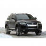 Защита порогов «Труба с проступью» (d76) для Volkswagen Touareg (2002-2006)(Окрашенное) купить недорого с доставкой в Курган