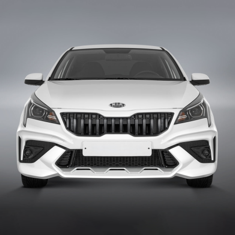 Бампер передний "ROTOR NEW" для Kia Rio (2020-н.в.) купить недорого с доставкой в Курган