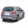 Защита заднего бампера «Уголки двойные» (d63,5) для Nissan Terrano (2014-н.в.)(Окрашенное) купить недорого с доставкой в Курган