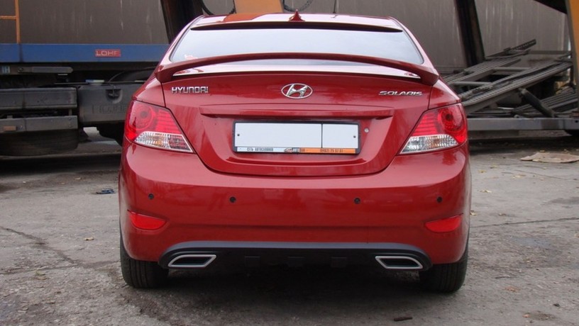 Спойлер высокий для Hyundai Solaris (2010-2016) купить недорого с доставкой в Курган
