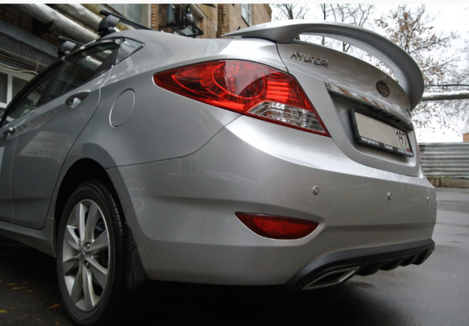 Спойлер высокий для Hyundai Solaris (2010-2016) купить недорого с доставкой в Курган
