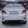 Диффузор заднего бампера var №1 (под окраску) для Hyundai Solaris (2010-2013) купить недорого с доставкой в Курган