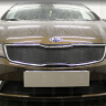 Защита радиатора "Standart" Kia Cerato рестайлинг (2016-2020) верх, чёрная купить недорого с доставкой в Курган
