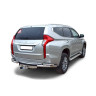 Защита заднего бампера «Уголки двойные» для Mitsubishi Pajero Sport (2017-н.в.)(Нерж. Сталь) купить недорого с доставкой в Курган