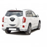 Защита порогов «БУМЕР» алюминиевая с резинкой для Chery Tiggo 3 (2017-2018) купить недорого с доставкой в Курган