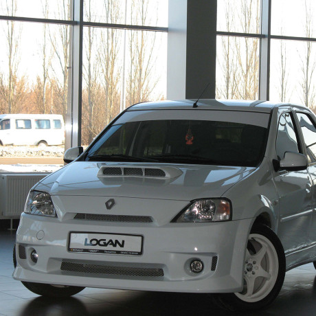 Накладка на капот "Power DM" для Renault Logan купить недорого с доставкой в Курган