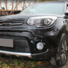 Защита радиатора "Standart" Kia Soul (2017-2019) с парктроником, чёрная купить недорого с доставкой в Курган