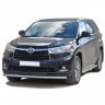 Защита переднего бампера «Труба» (d63,5) для Toyota Highlander (2014-2015)(Окрашенное) купить недорого с доставкой в Курган
