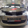 Защита радиатора "Standart" Chery Bonus, Very (2011-2016) чёрная купить недорого с доставкой в Курган